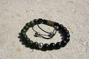 Unisex Armband Alexandrit / Onyx